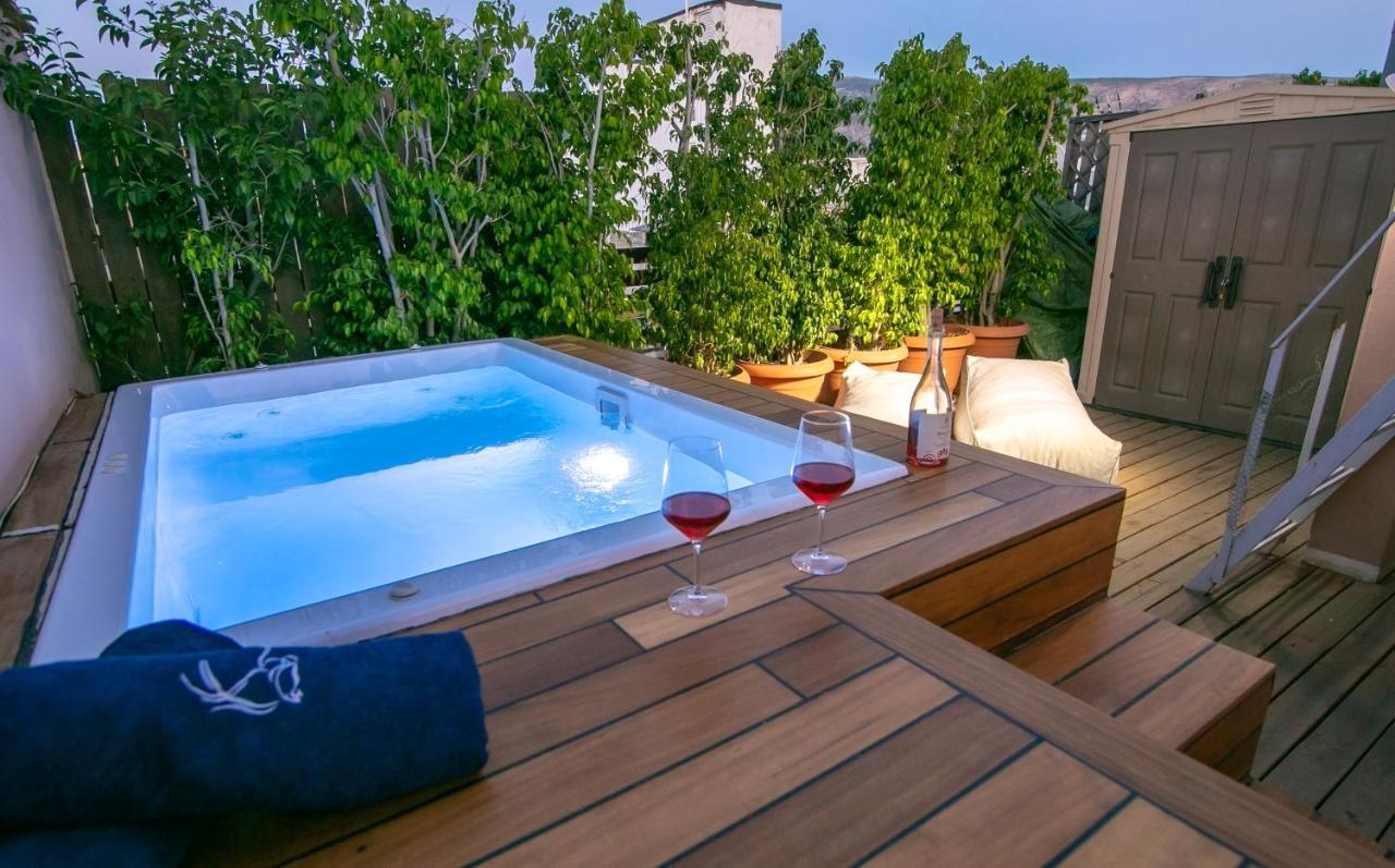 Ferienwohnung Beautiful Penthouse In Athens With Outside Jacuzzi Exterior foto